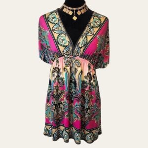 🩷Y2K Paisley Print Empire Top